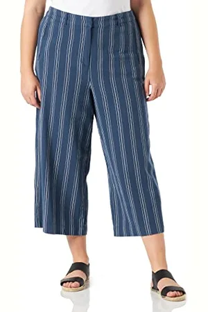 TOM TAILOR Damen Culotte Stoffhose mit Streifen 1031280, , 40/ 26L