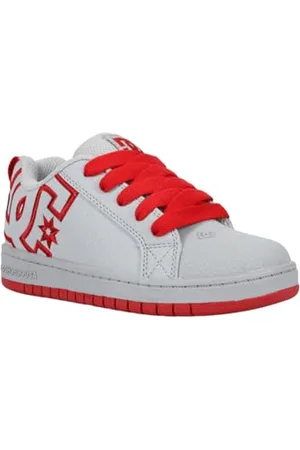 Dcshoes Court Graffik Sneaker, Grey/Grey/Red, 28 EU