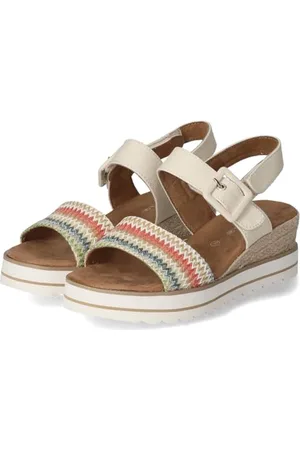 TOM TAILOR Damen 9590210004 Keilsandale, Rose-Multi, 41 EU