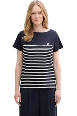 TOM TAILOR Basic Top mit Bio-Baumwolle, deep Black, XXXL