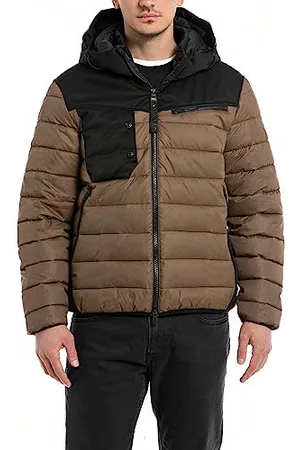 Replay Herren Jacke Winterjacke mit Kapuze, (Mehrfarbig), XS