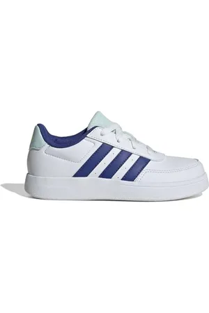 adidas Breaknet Lifestyle Court Lace Shoes Tennisschuhe, Cloud White/semi Lucid Blue/Halo Mint, 31.5 EU
