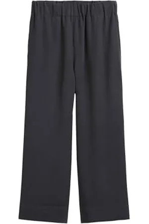 Marc O’ Polo Marc OߴPolo Denim Damen Culottehose mit elastischem Bund knöchellang, Blau (Blue Depths), M