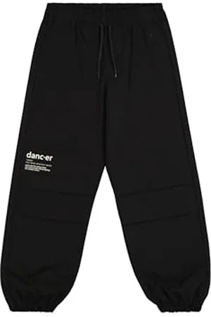 Champion Legacy Emotional Dance G (405019) – Stretch-Baumwoll-Twill (250 g), Fallschirm-Trainingshose, Schwarz, 9–10 Jahre (M), Mädchen FW24