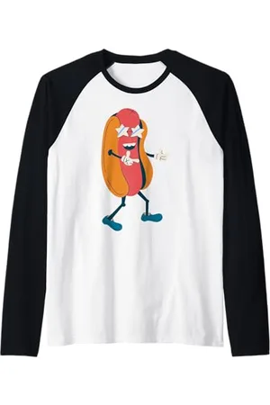 gossip rag Vintage 1970er Groovy Star Sonnenbrille Hot Dog Funny 1960er Raglan