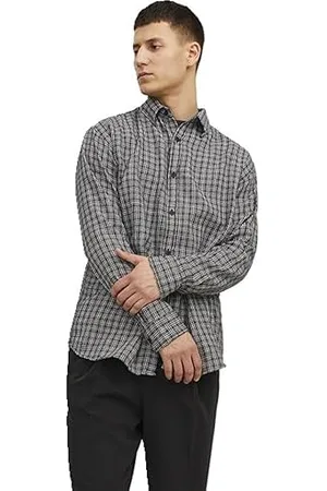 JACK & JONES Herren JORGRACIA Parker Check Shirt LS SN Poloshirt 12239322 , ,S