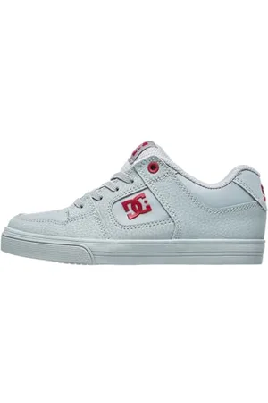 Dcshoes Pure Elastic Sneaker, Grey/Dark RED, 36 EU
