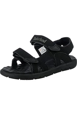 Timberland Unisex-Kinder Perkins Row-2-Strap Sandalen, Schwarz (Black Xv0), 29 EU