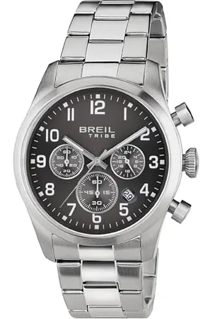Breil Uhr Herren Classic Elegance Ziffernblatt BLAU Bewegung NUR Zeit Quartz e Bracelet Stahl Silber EW0596