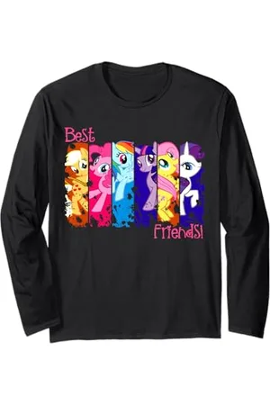 My Little Pony Best Friend Retro Rainbow Dash Fluttershy Rarity Langarmshirt