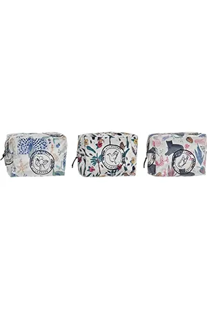 Dkd Home Decor Tropische Kulturbeutel (20 x 8 x 14 cm) (3 Stück), Damen, , Einheitsgröße