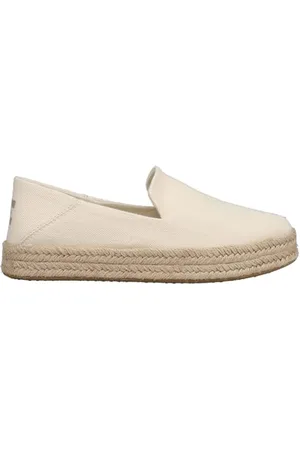 TOMS Carolina Espadrille für Damen, leger, Schwarz, Leichter, natürlicher, schwerer Twill, 39 EU, 10020991T-101