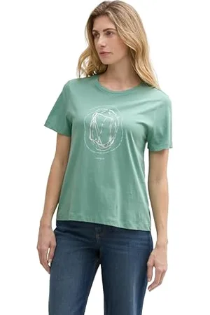 TOM TAILOR Sweatshirt aus Bio-Baumwolle, Green Structure, XL