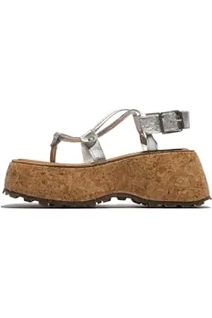 Fly London Damen CAAZ278FLY Sandal, Silver, 39 EU