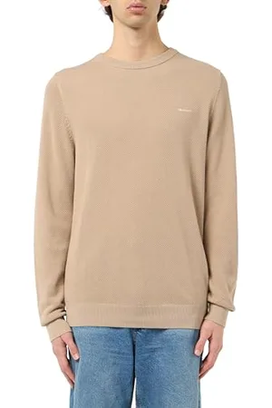 GANT Herren Cotton Pique C-Neck Pullover, , Small