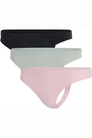 adidas Damen Low Rise Thong (3PK) -Sport Active Seamless-Packaged Panties G-String, , M (3er Pack)