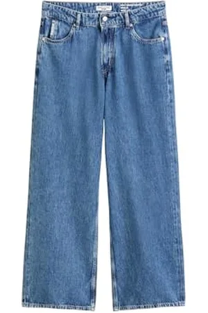 Marc O’ Polo Marc OߴPolo Denim Damen Jeanshose aus Bio-Baumwolle Wide Fit, Blau (Medium Blue Multi 04), W29/L32