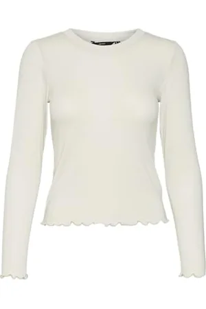 VERO MODA Damen Vmeliana Ls Short Top JRS Langarmshirt, , Medium