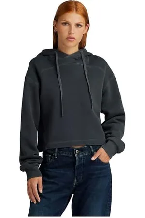 G-Star RAW Damen Overdyed Loose Hooded Sweatshirt, (dk Black gd D24402-D575-B564), S