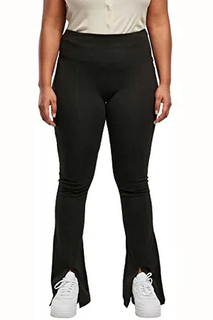 Urban classics Damen Ladies Organic Stretch Jersey Front Slit Leggings Yoga Pants, , 4XL EU