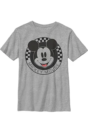 Disney Jungen Mickey Mouse Checkered T-Shirt, XL