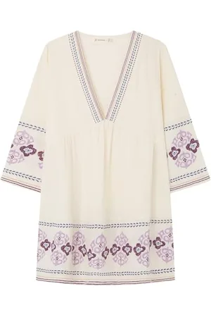 Women secret Damen Short Embroidered Dress in 1% Cotton Strandkleidung, , S (2er Pack)