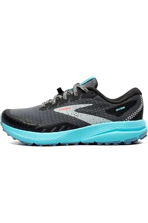 Brooks Damen Divide 4 Sneaker, Black/Ebony/Bluefish, 42 EU