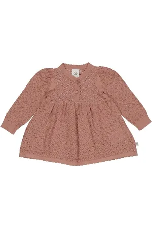 Müsli By Green Cotton Baby - Mädchen Knit Scallop L/S Dress, , 98 EU
