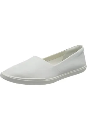 Ecco Damen Simpil Loafer Slipper, White, 43 EU