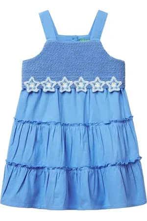 Benetton Mädchen und Jungen Vestito 47jkgv02f Kleid, , 18 Monate