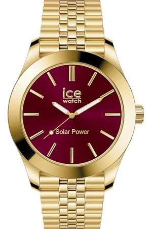 Ice-Watch Ice Steel Gold Burgundy - Gold Damenuhr mit Metallarmband - 023793 (Small)