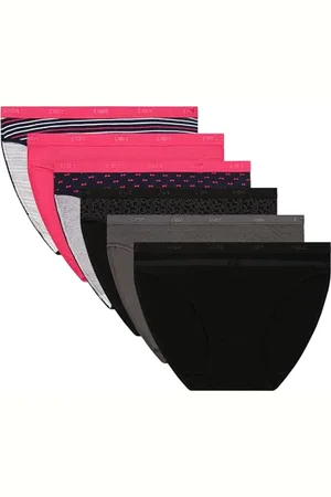 Dim Damen Les Pockets Coton Stretch X6 Höschen, , 46 (6er Pack)