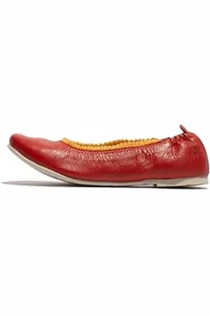Fly London Damen GOIL222FLY Flat, Devil RED/Yellow, 39 EU