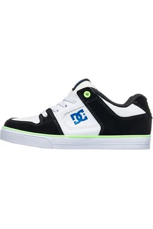 Dcshoes Pure Elastic Sneaker, White/Green/Black, 35.5 EU