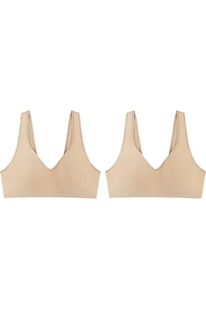 Hanes Damen Wireless, Smooth Comfort Full-Coverage T-Shirt Bra, Single Or 2-Pack BH, Undurchsichtige, , Large