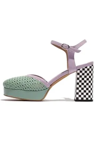 Fly London Damen ELZA241FLY Pumps, Spearmint/Purple/Blue, 41 EU
