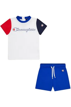 Champion Legacy Retro Sport TD - Colorblock Crewneck T-shirt & Shorts Anzug