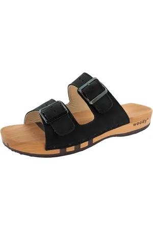 Woody Herren Max Clog Pantolette, Nero, 44 EU