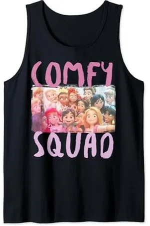 Disney Wreck It Ralph 2 Comfy Squad Photo Group Shot Tank Top