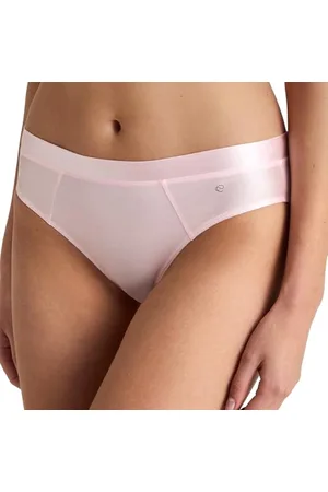 Calida Cate Slip Damen, mit Satin-Blende, besonders weich, femininer Look