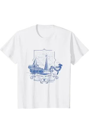 Onepiece Kinder Going Merry Strohhut Piraten Blueprint Kinder T-Shirt