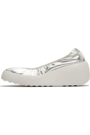 Fly London Damen DOLF658FLY Wedges, Silver, 40 EU