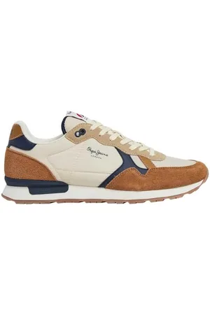 Pepe Jeans Herren Brit Mix M Sneaker, Braun (Tobacco Brown), 9