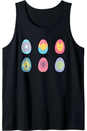 Marvel Easter Eggs Avengers Emblems Pastel Decoration Tank Top