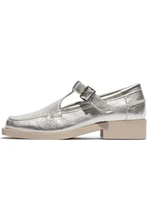 Fly London Damen ROZI209FLY Loafers, Silver, 39 EU