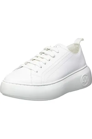 Armani Exchange Damen The Super Sneaker, Optisch weiß, 41 EU