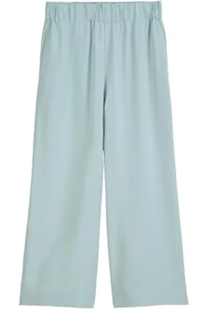 Marc O’ Polo Marc OߴPolo Denim Damen Culottehose mit elastischem Bund knöchellang, Blau (Blue Fog), XL