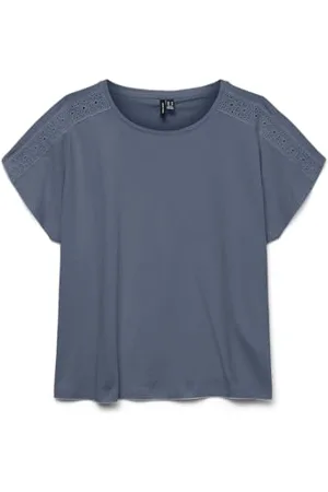 VERO MODA Vmemily Ss Lace Tape Top JRS Ga Noos