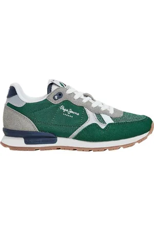 Pepe Jeans Jungen Brit Young B Sneaker, Grün (Ivy Green), 13,5