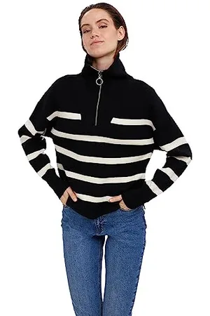VERO MODA VMSABA Stripe LS Highneck Blouse GA NOOS